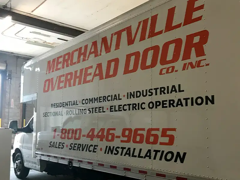 Merchantville Overhead Door service truck for garage door repair and installation